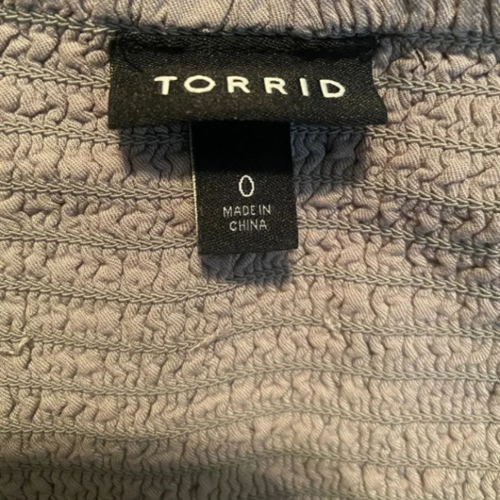 TORRID 100% Rayon Challis Button Down Tank Top.Purple/gray Women SZ.0 (L 12/14) - Picture 12 of 12